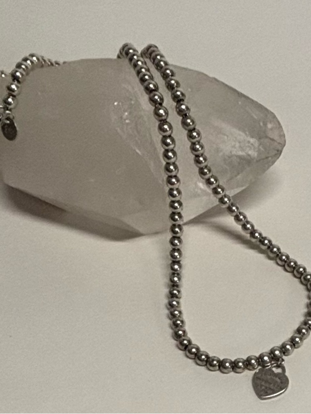 Tiffany & Co., Return to Tiffany Blue Heart Tag Bead(Reversible) Necklace 16” - Picture 5 of 16